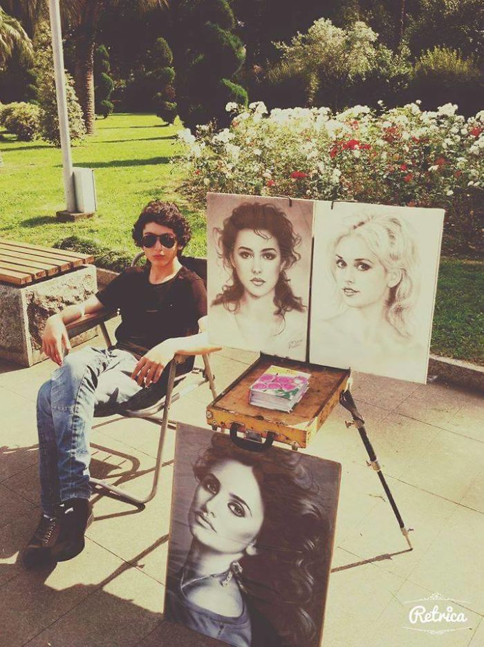 Georgian Young Artist's, Anzor Valetov's Drawings.