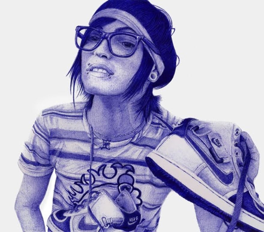 Realistic And Detailed, Bic Ballpoint Pen Drawings Realistic And Detailed, Bic Ballpoint Pen Drawings
