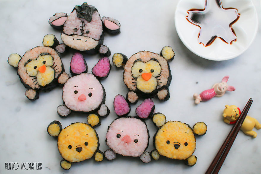 Kyaraben Bento Monsters Themed Lunch Food Art