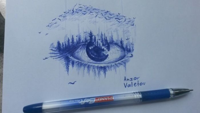 Georgian Young Artist's, Anzor Valetov's Drawings.