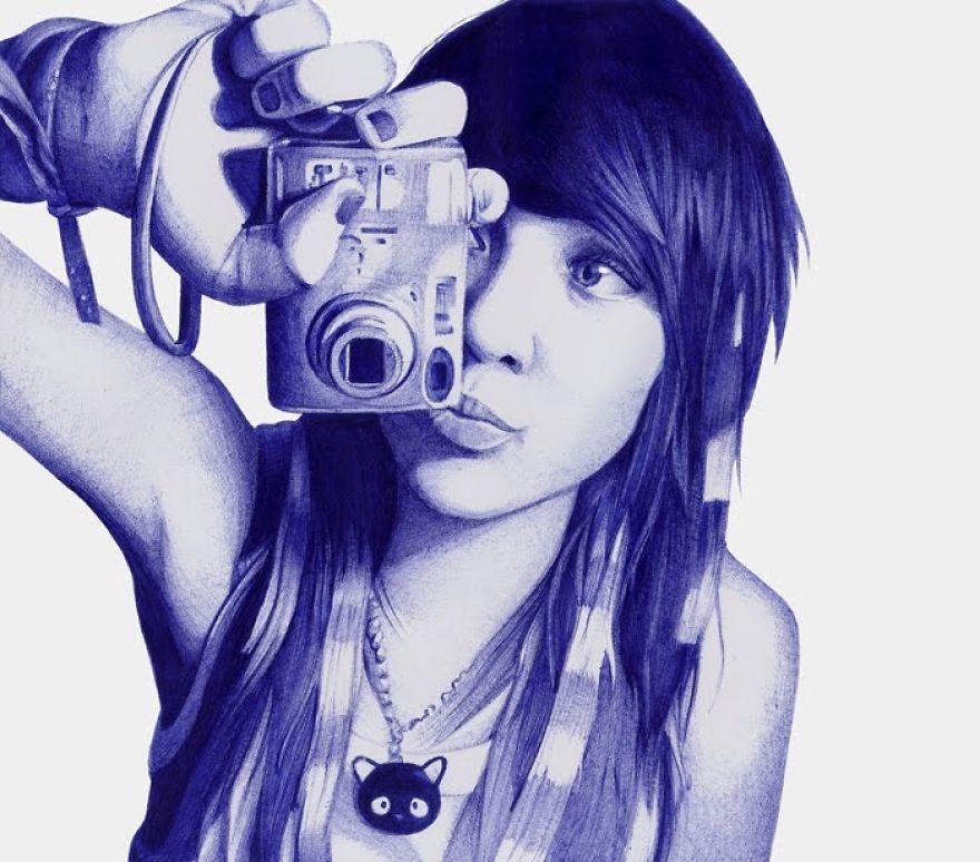 Realistic And Detailed, Bic Ballpoint Pen Drawings Realistic And Detailed, Bic Ballpoint Pen Drawings