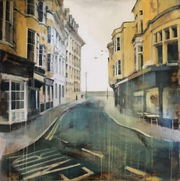 Soothing Architectural Acrylic Paintings