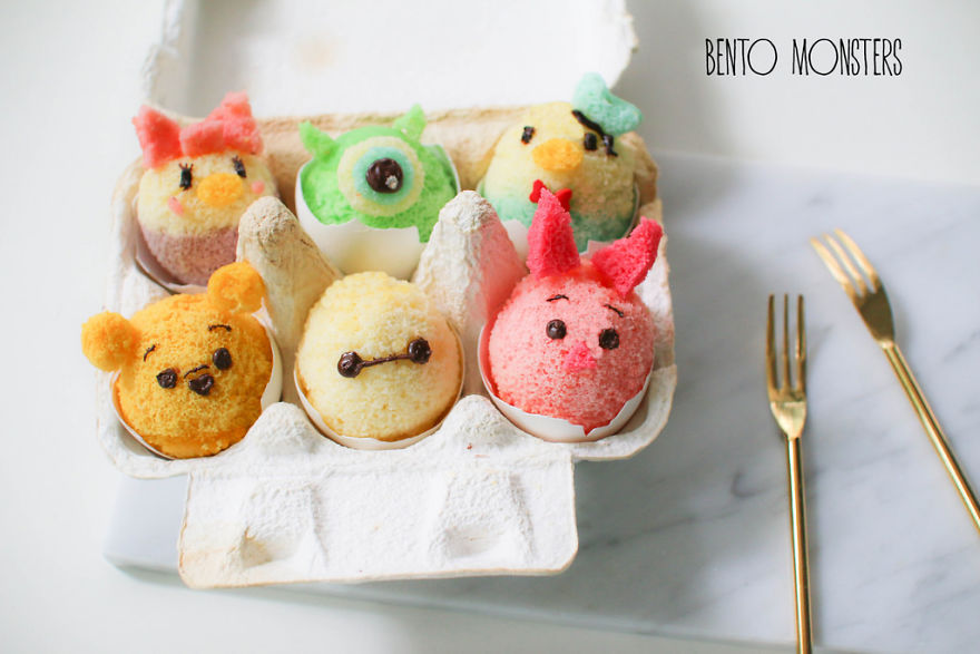 Kyaraben Bento Monsters Themed Lunch Food Art