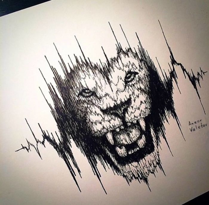 Georgian Young Artist's, Anzor Valetov's Drawings.