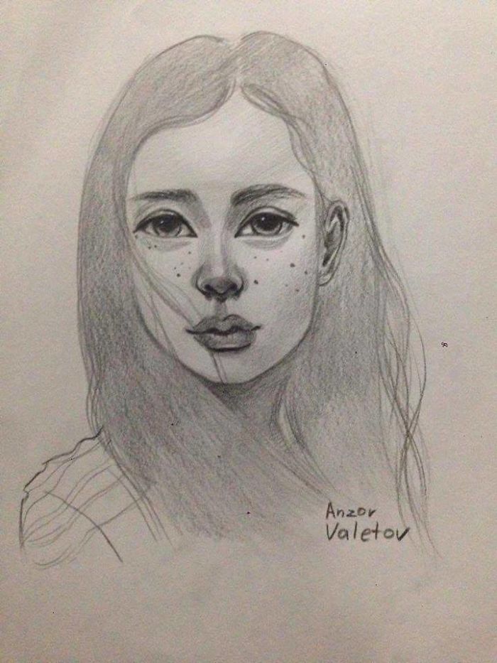 Georgian Young Artist's, Anzor Valetov's Drawings.