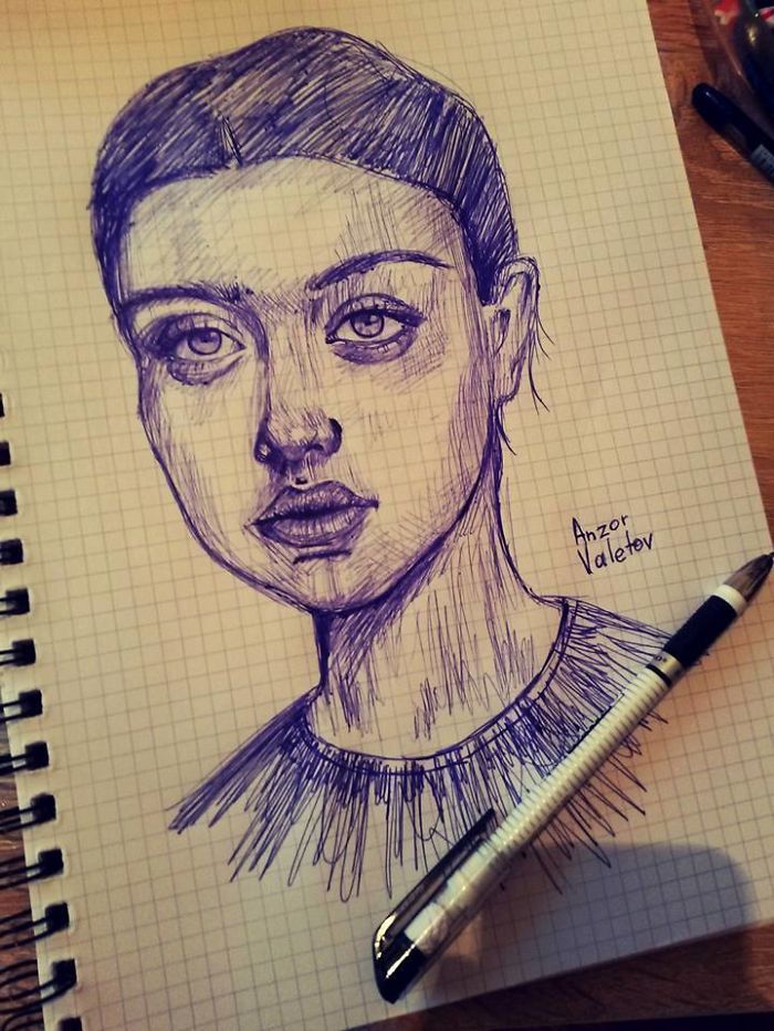 Georgian Young Artist's, Anzor Valetov's Drawings.