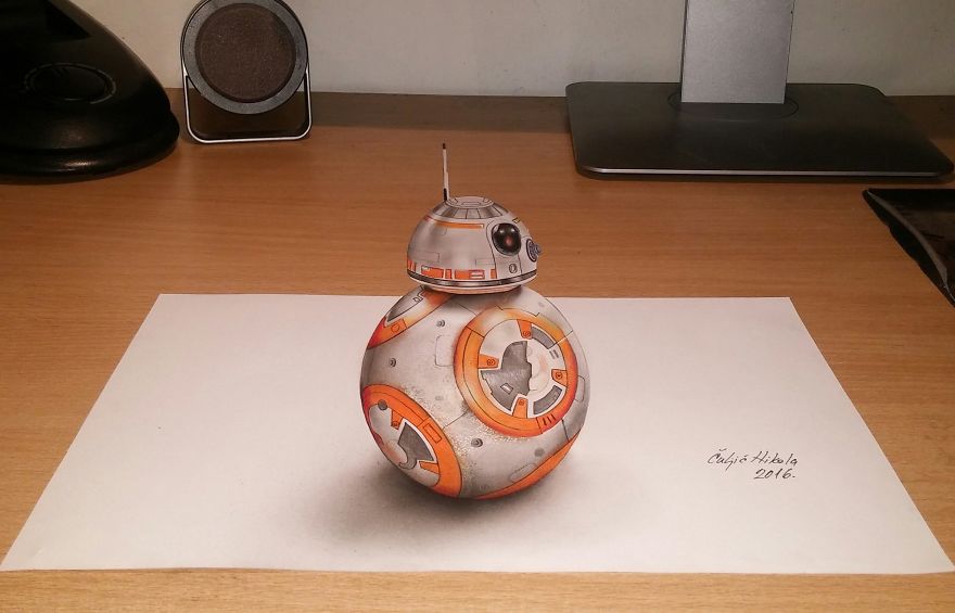 3d Bb-8 From Star Wars