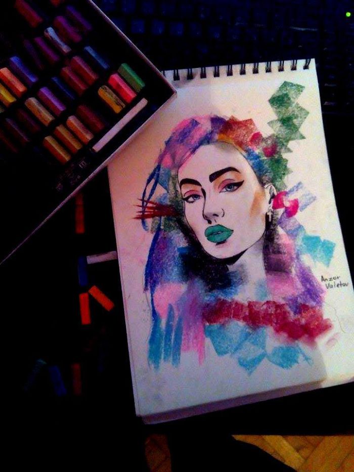 Georgian Young Artist's, Anzor Valetov's Drawings.