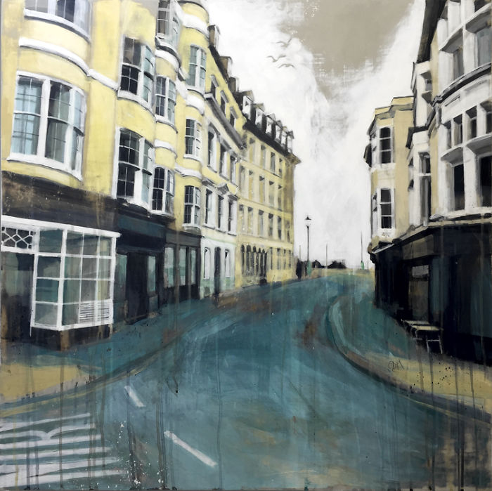 Soothing Architectural Acrylic Paintings