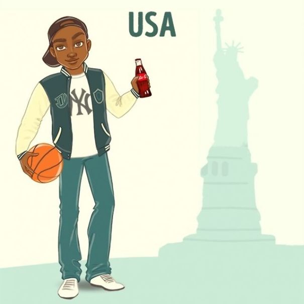 Colorful Illustrations Of What Different Countries Would Look Like If They Were People