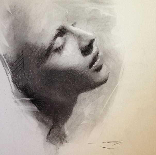Portrait Drawings Of Charcoal Studies