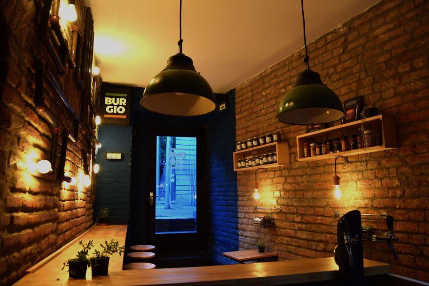 Architects Turned A Dirty Basement Into An Attractive Burger Cafe In Tbilisi Architects Turned A Dirty Basement Into An Attractive Burger Cafe In Tbilisi