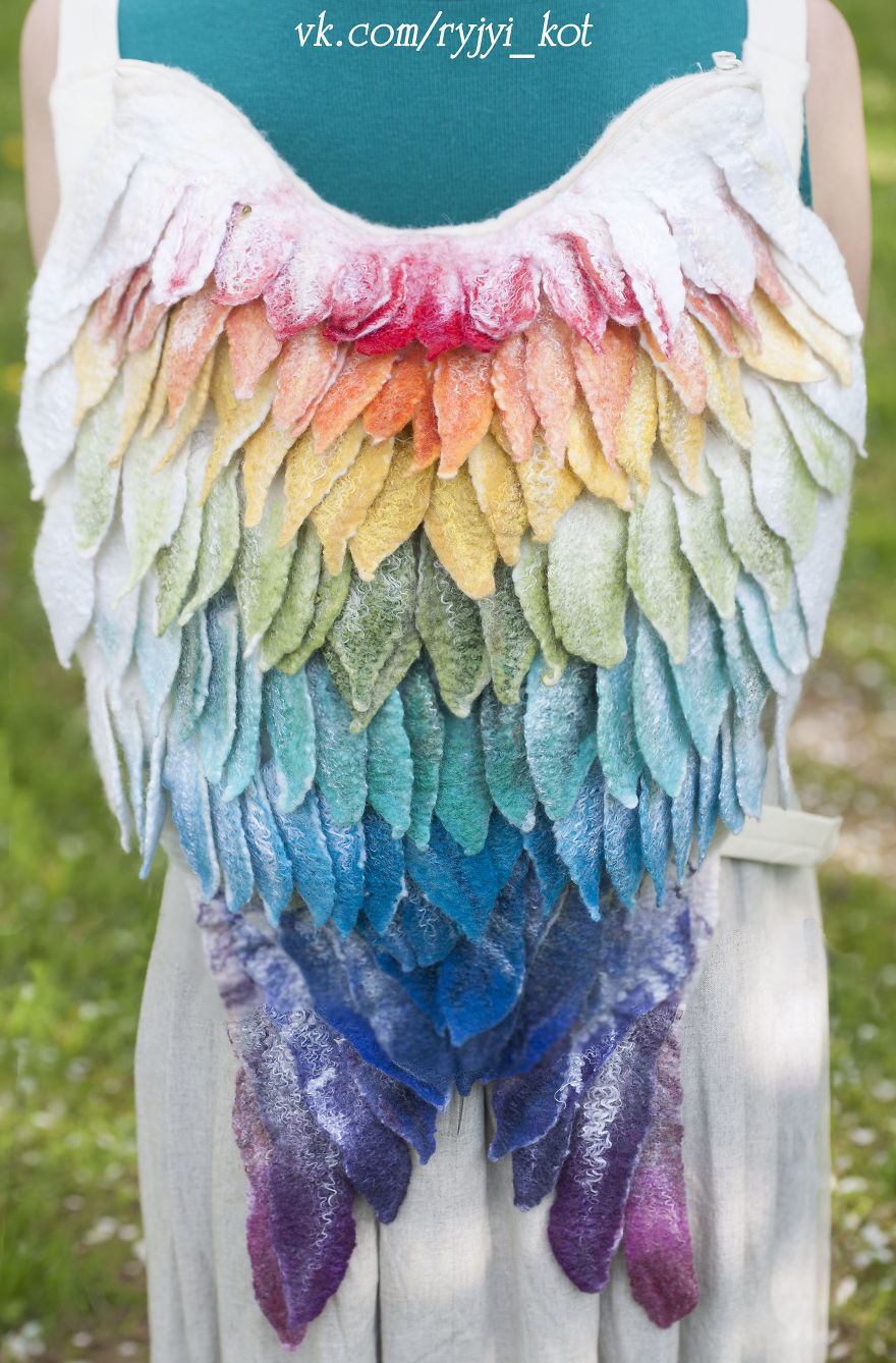 We Felted A Backpack That Gives You Wings
