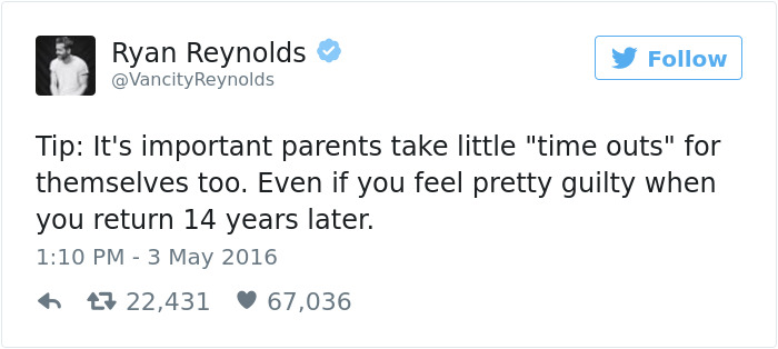 Ryan Reynolds Tweets