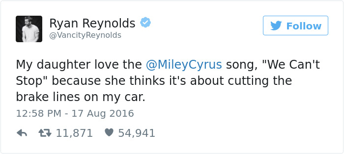 Ryan Reynolds Tweets