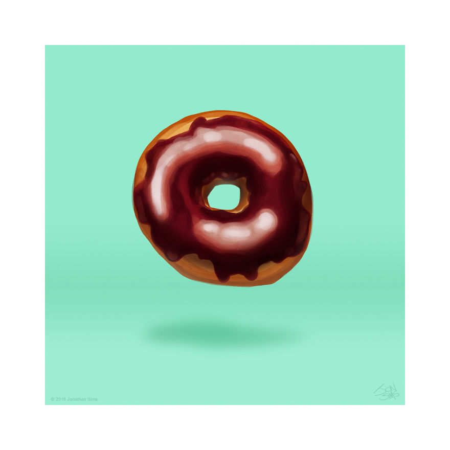 Cutesy Donuts: My Digital Drawings Of Angelic Artisanal Donuts
