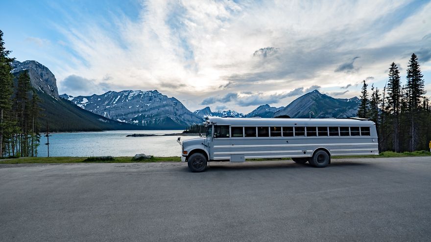 We Transformed A School Bus Into A 'Loft On Wheels' And Now We're Traveling Around The World In It