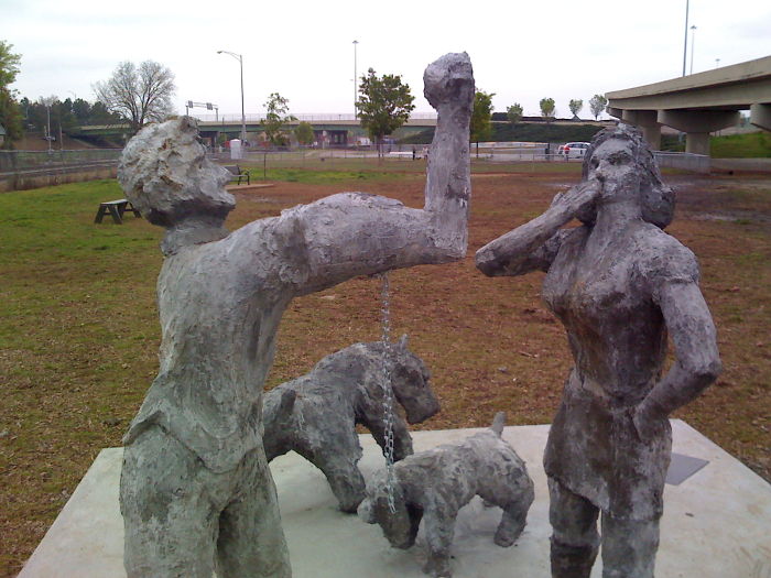 Huntsville, Alabama: Dog Park Sculpture - "common Scents"