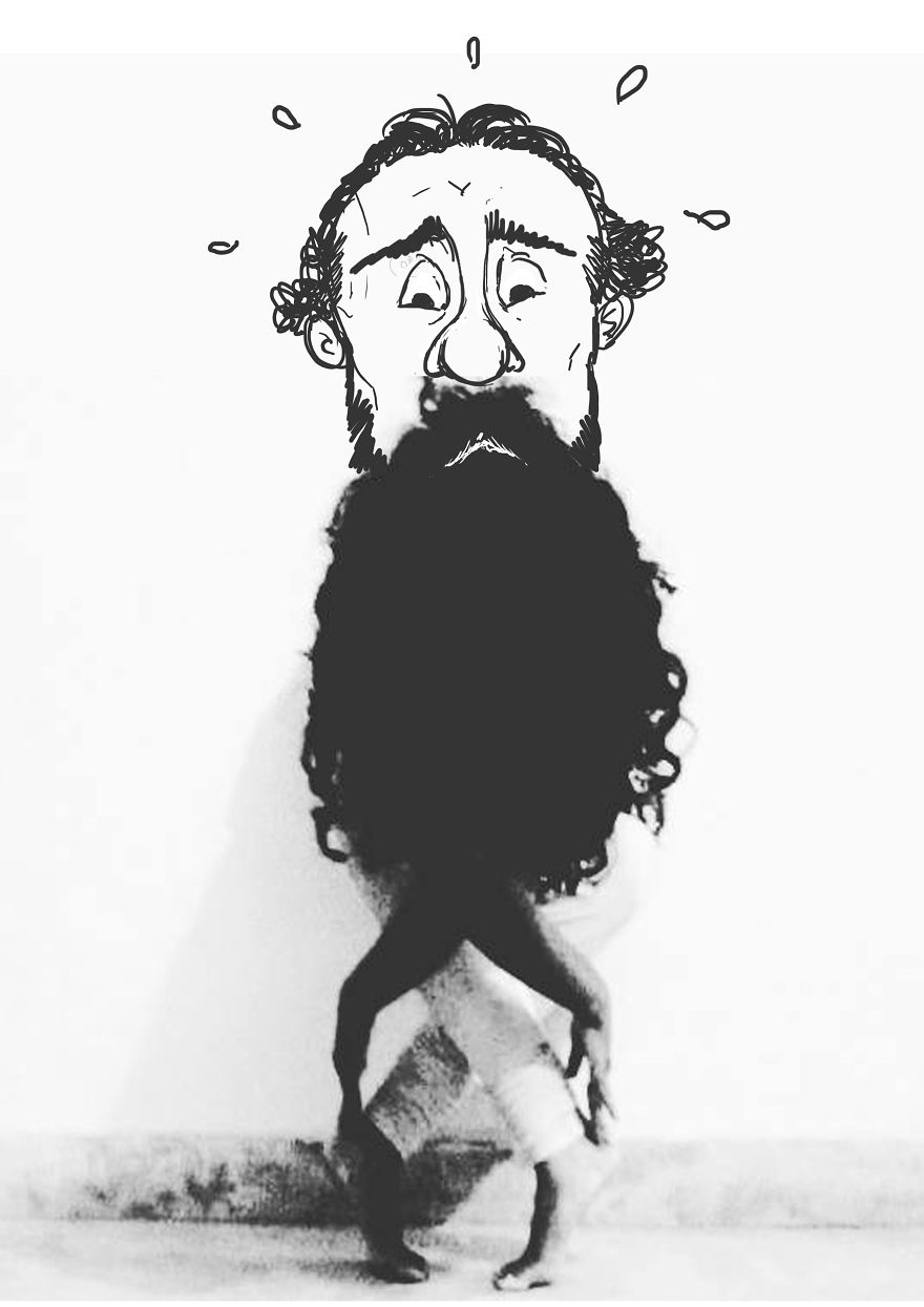 I Turned My Dancer Friend's Photo Into Hilarious Cartoons I Turned My Dancer Friend's Photo Into Hilarious Cartoons