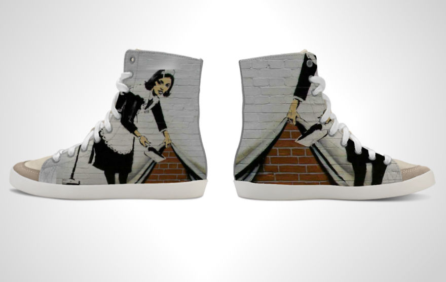 We Designed 12 Sneakers With Banksy’s Work That Will Make You Feel Rebellious