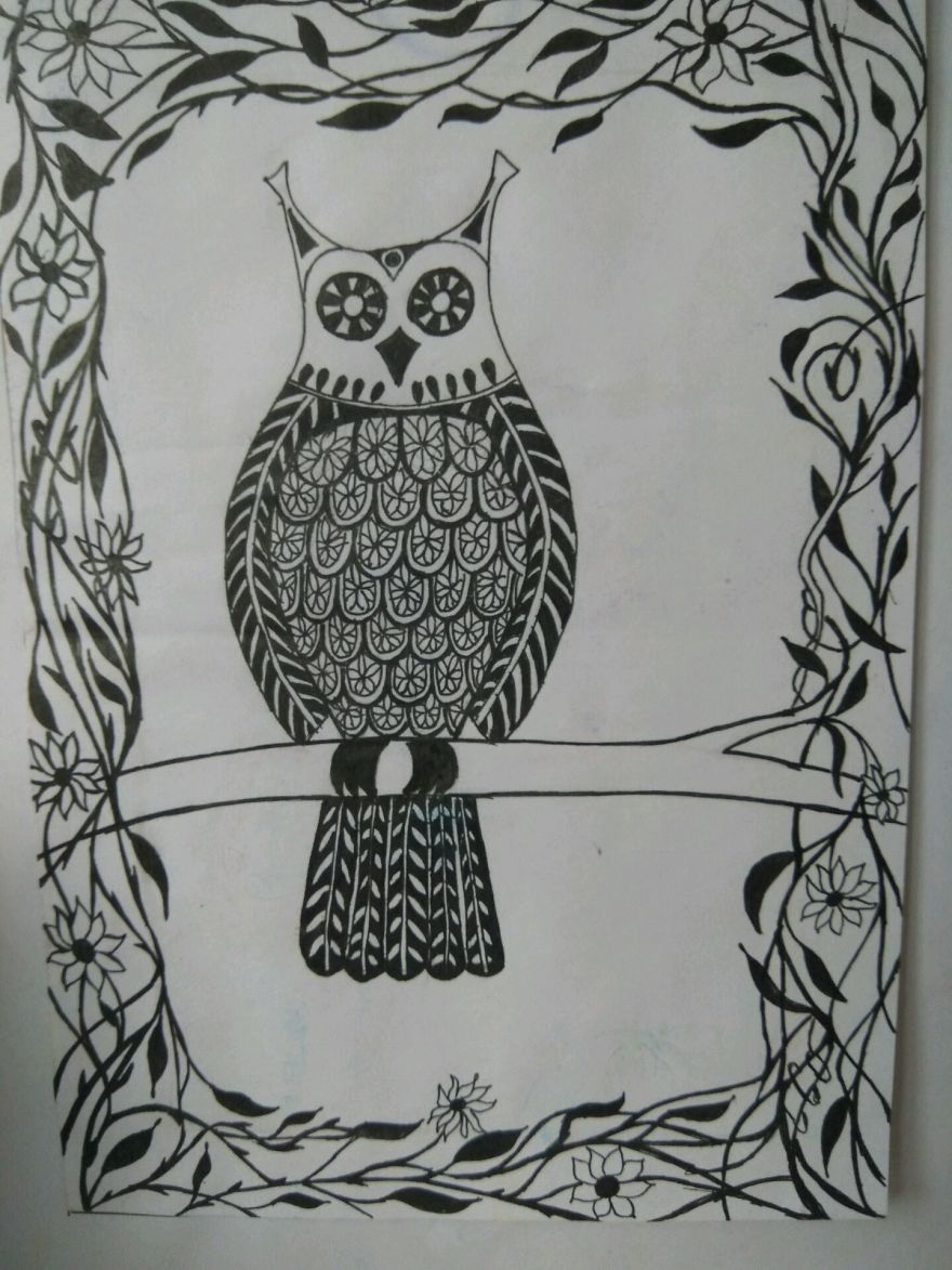 I Create Black Pen Patterns To Cope With Stress I Create Black Pen Patterns To Cope With Stress