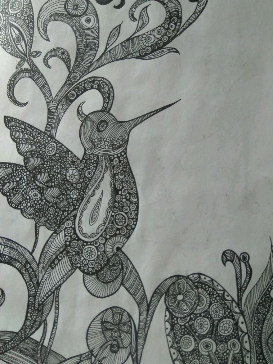 I Create Black Pen Patterns To Cope With Stress I Create Black Pen Patterns To Cope With Stress