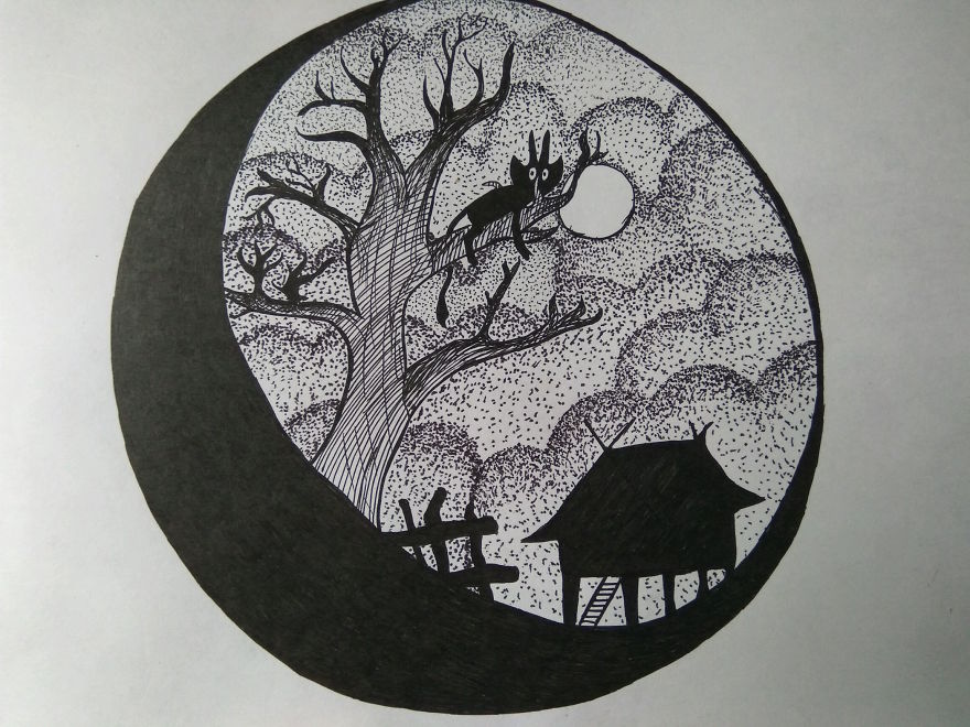 I Create Black Pen Patterns To Cope With Stress I Create Black Pen Patterns To Cope With Stress