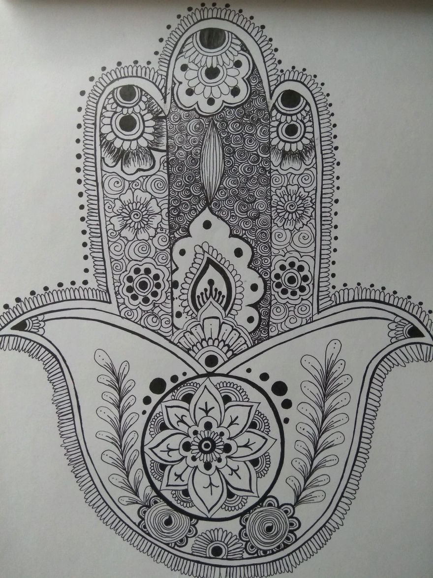I Create Black Pen Patterns To Cope With Stress I Create Black Pen Patterns To Cope With Stress