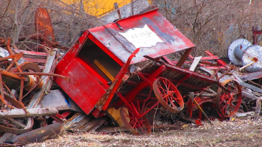 Walking In The Circus Wagon Graveyard