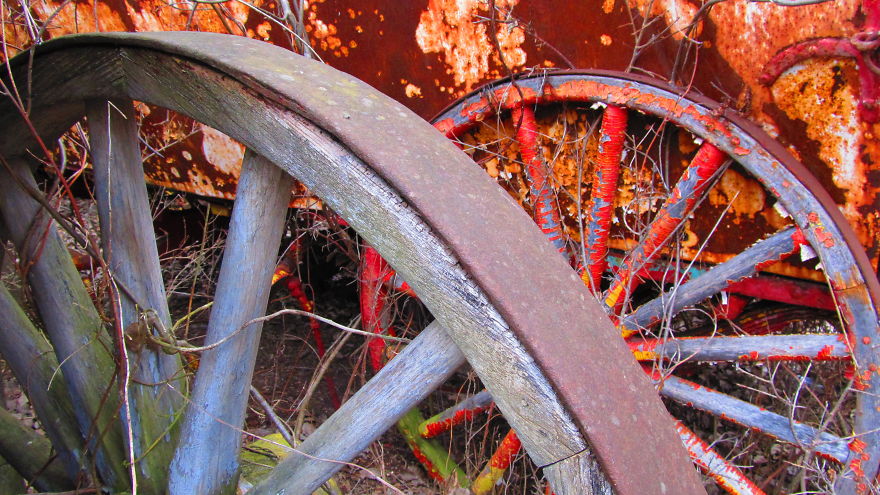 Walking In The Circus Wagon Graveyard