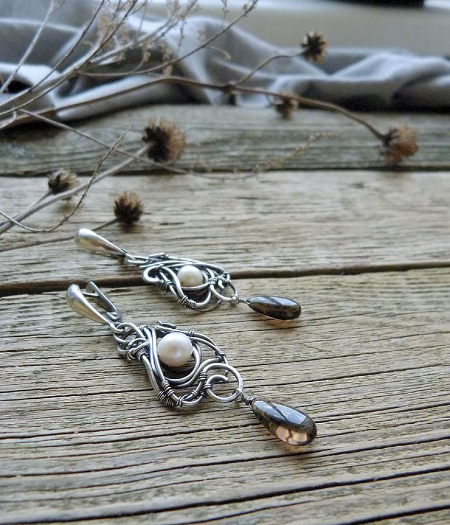 Nature And Wire - My Love. Unique Wire Wrapped Jewelry Was Inspired By Nature.