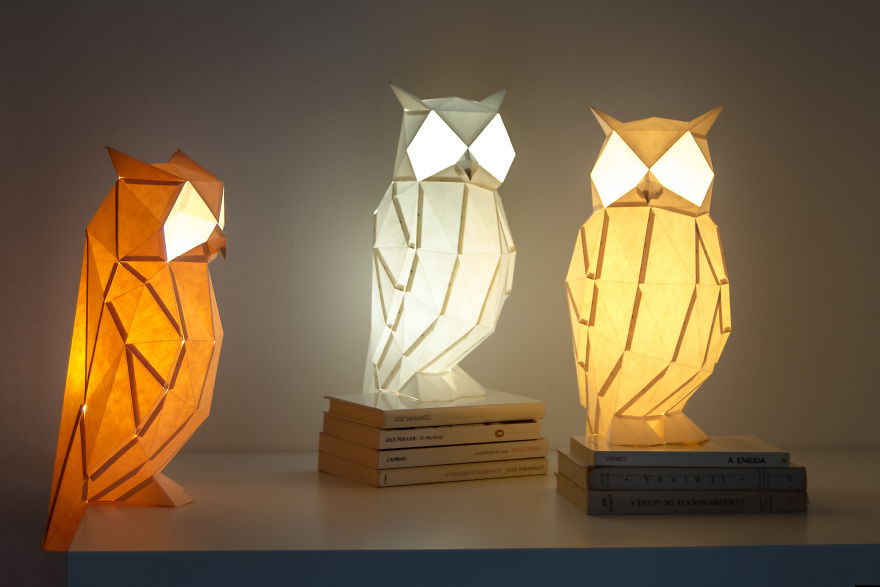 Origami-Inspired Animal Lamps That We Create From Paper