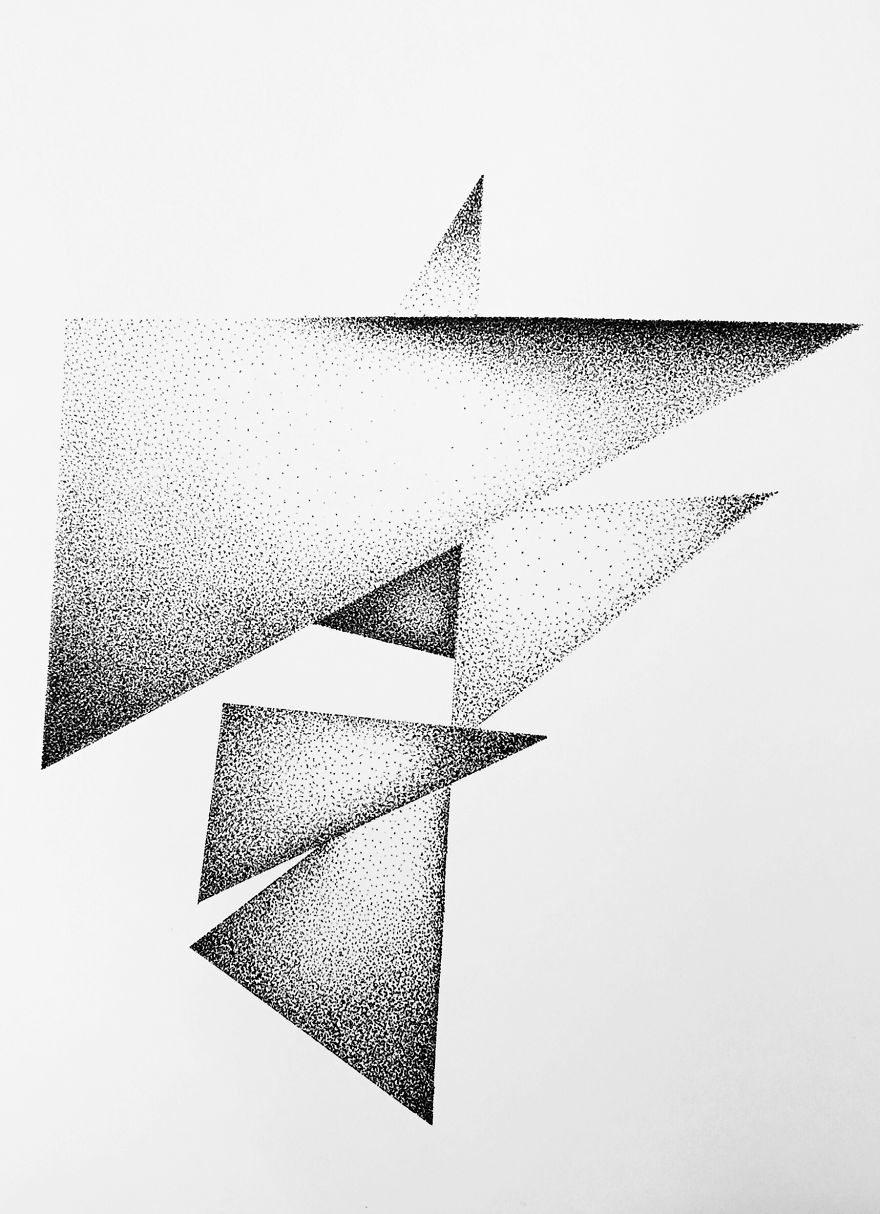 I Create Geometric Drawings With Thousands Of Dots I Create Geometric Drawings With Thousands Of Dots