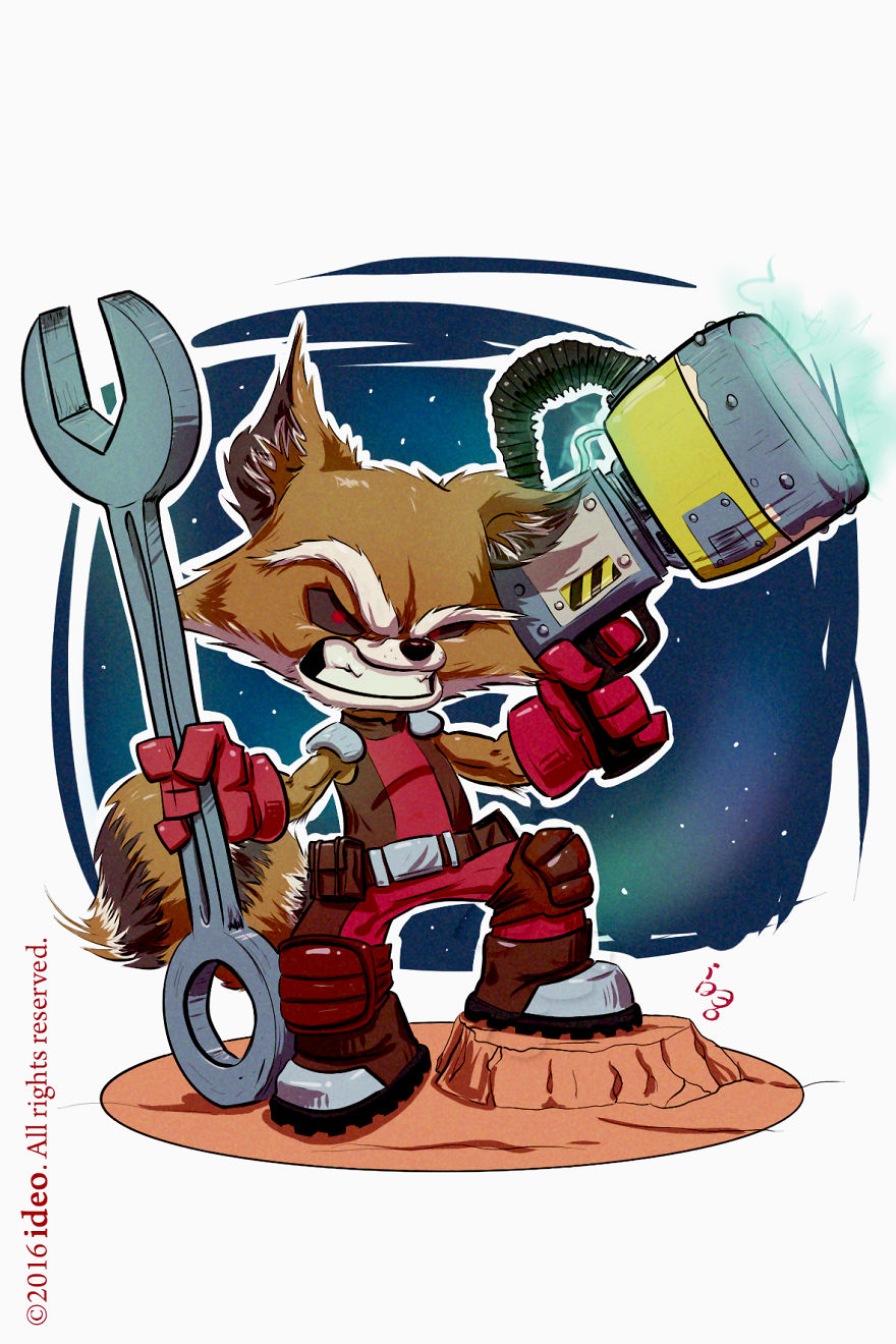 Chibi Rocket Raccoon