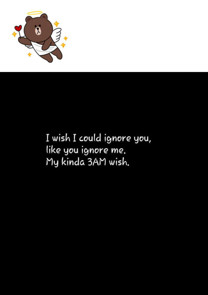 Brokenhearted Copywriter Recreate Sad Quotes And Match It With Brown Sticker