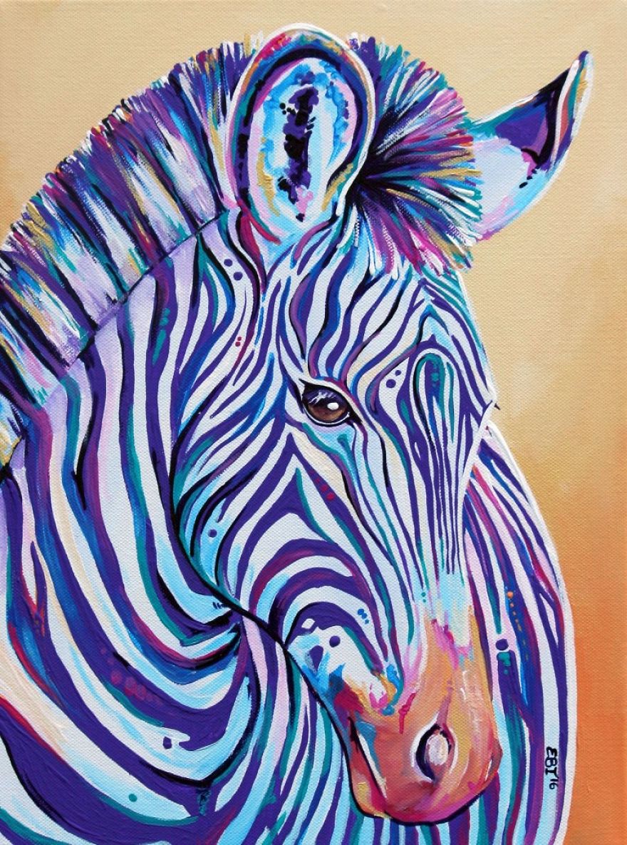 Zebra Acrylic Painting Tutorial