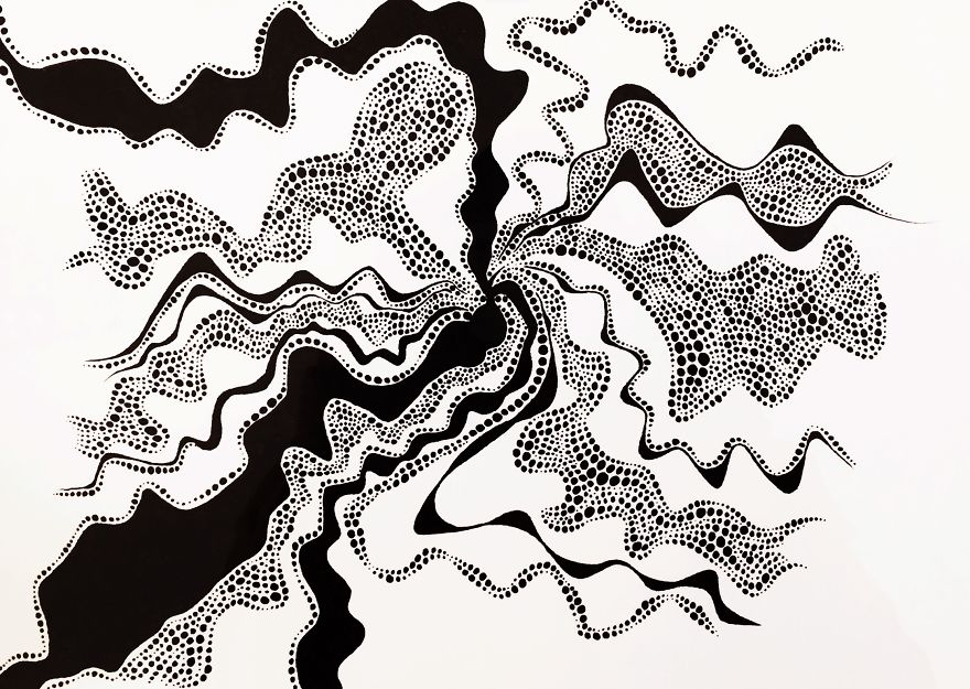 I Create Geometric Drawings With Thousands Of Dots I Create Geometric Drawings With Thousands Of Dots