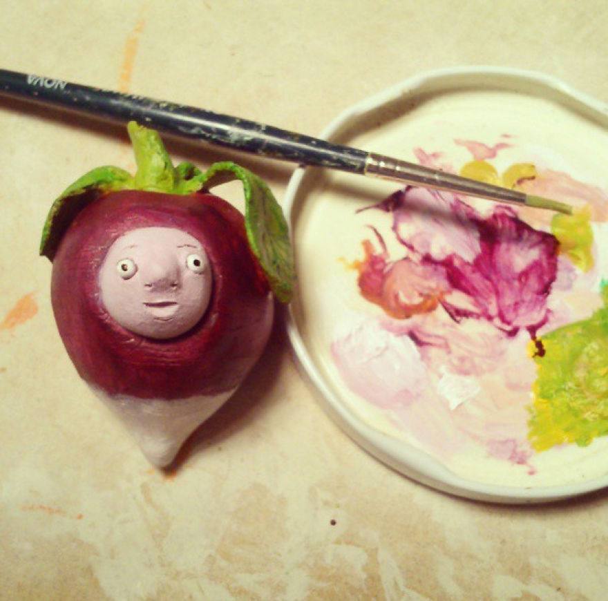 I Make Lovely Ceramic Veggie Creatures