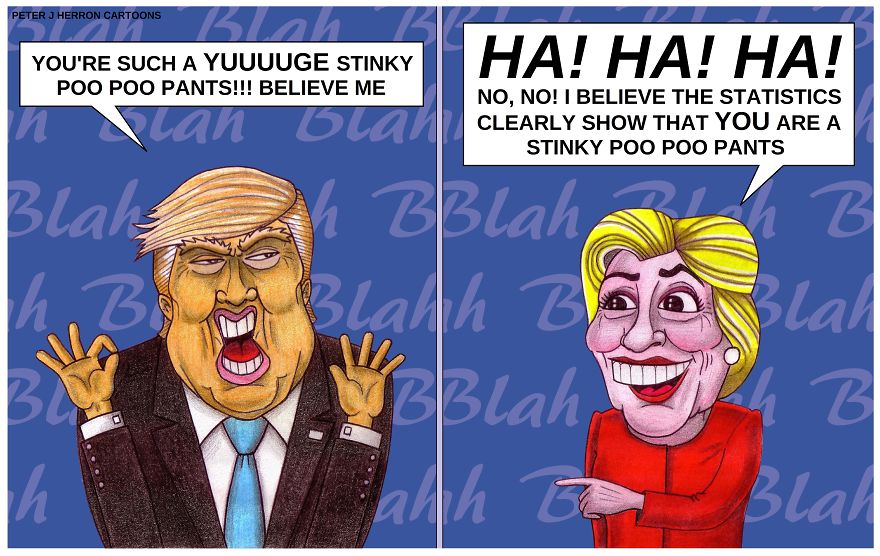 This Cartoon Hilariously Sums Up The Trump Vs Clinton Presidential Debate Perfectly!!!