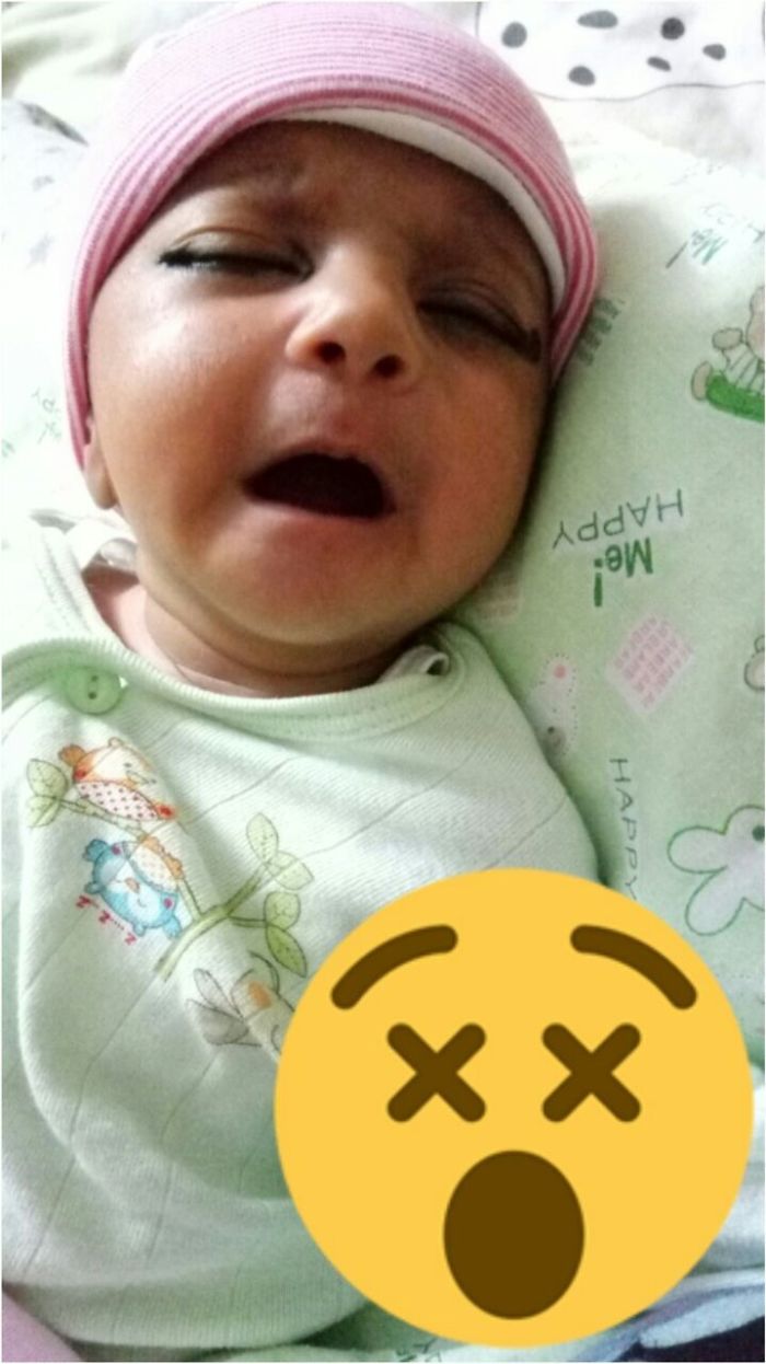 Niece Expression With Smiley Faces