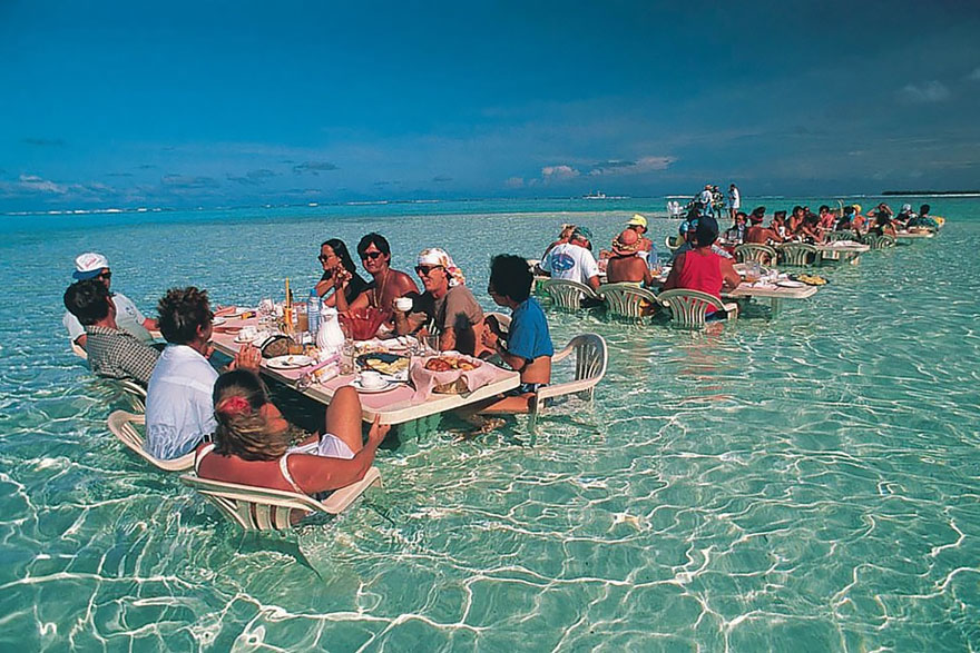 Dine In The Water In This Amazing Restaurant In Bora Bora