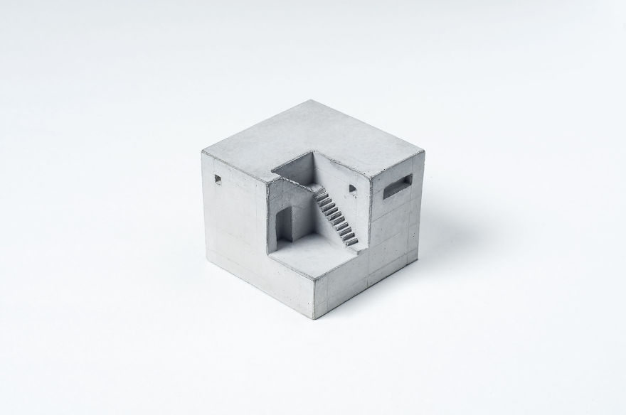 I Created Miniature Concrete Homes