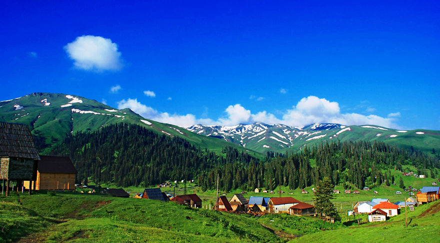 The Most Beautifuli Mountain Resort Area In Georgia. Bakhmaro