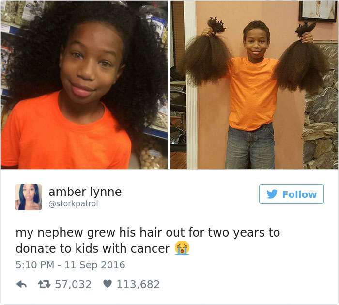 This 8-Year-Old Boy Spent 2 Years Growing His Hair To Make Wigs For Kids With Cancer