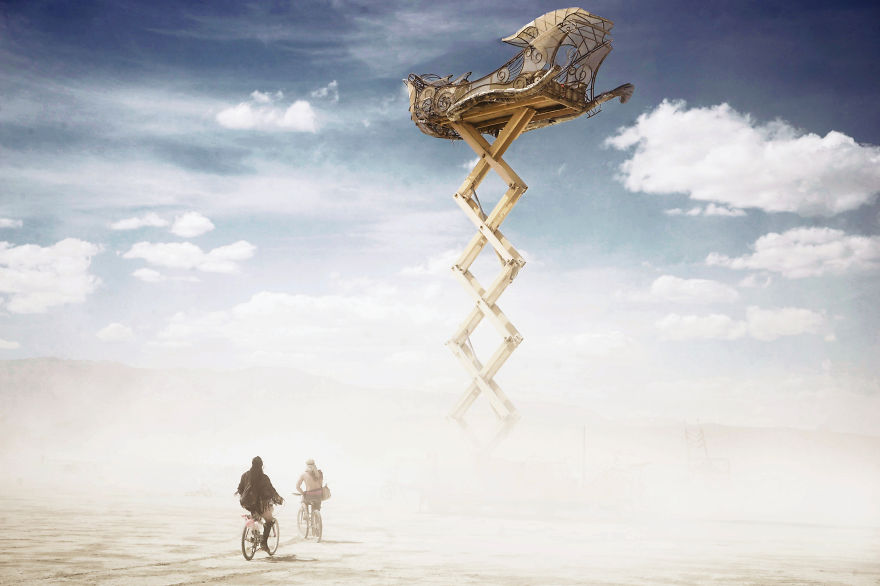 Surreal Photos Of Burning Man By Victor Habchy