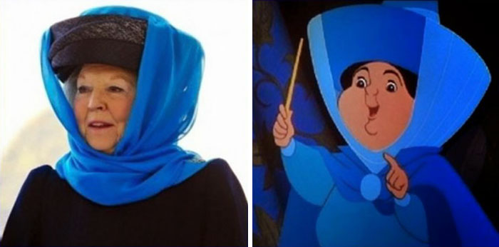 The Former Queen Of The Netherlands Beatrix Looks Like Merryweather From Sleeping Beauty