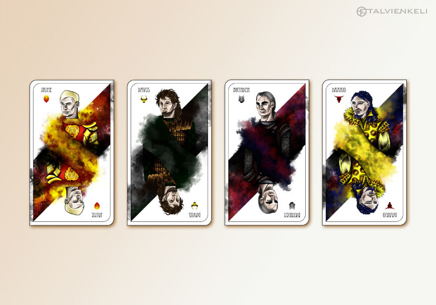 I Made A Deck Of Cards Based On Game Of Thrones Books