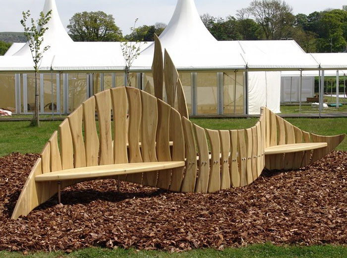 Sustainable Wooden Bench In United Kingdom