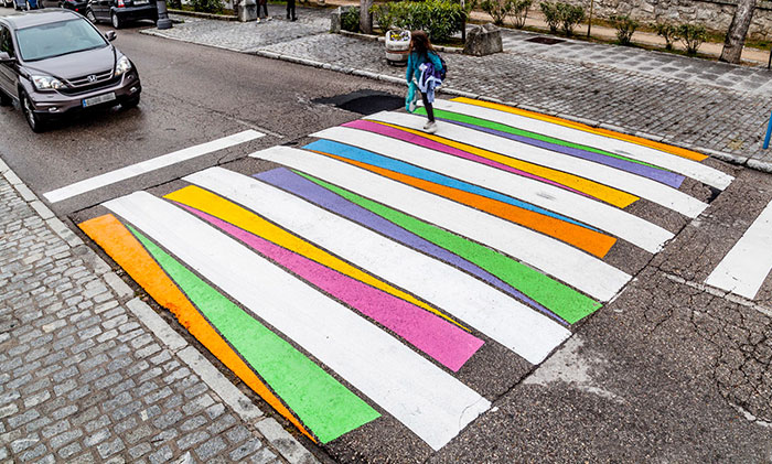 Madrid’s Crosswalks Turned Into Colorful Works Of Art By Bulgarian Artist