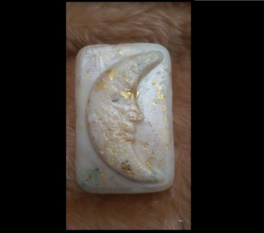 This Soap Bar Is Made With Emeralds And Gold For It's Skin Properties, But It Is Almost Too Pretty To Use It